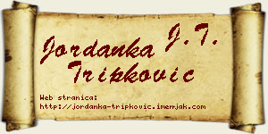 Jordanka Tripković vizit kartica
